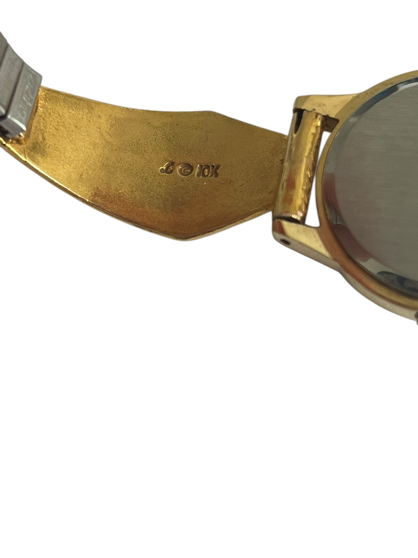 10 K Gold Seiko Watch engraved with flowers