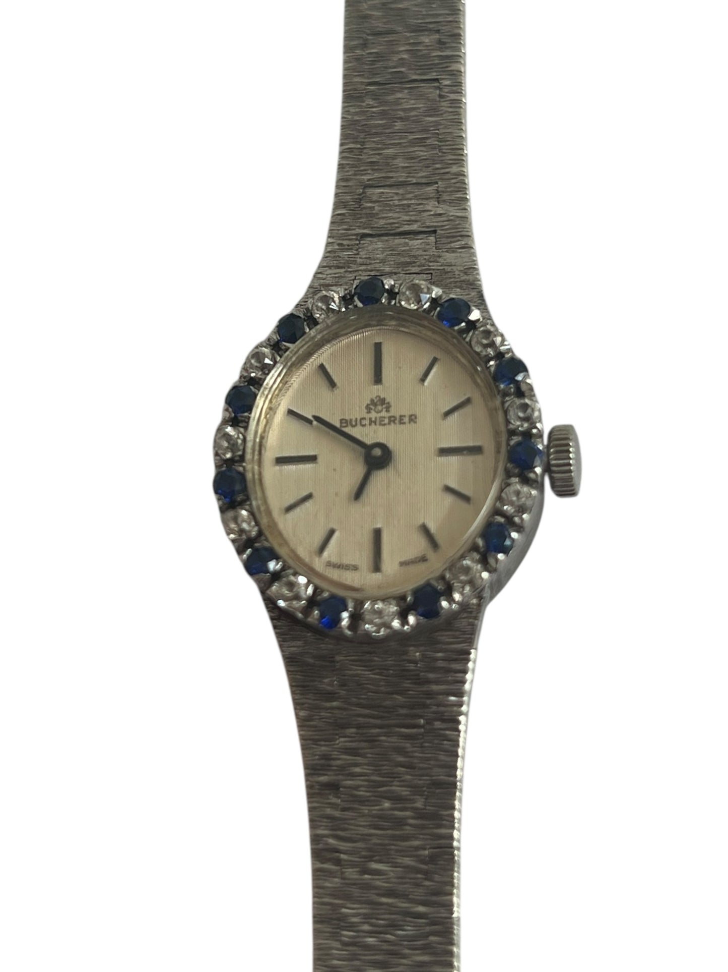 Bucherer Silver Sapphire Watch