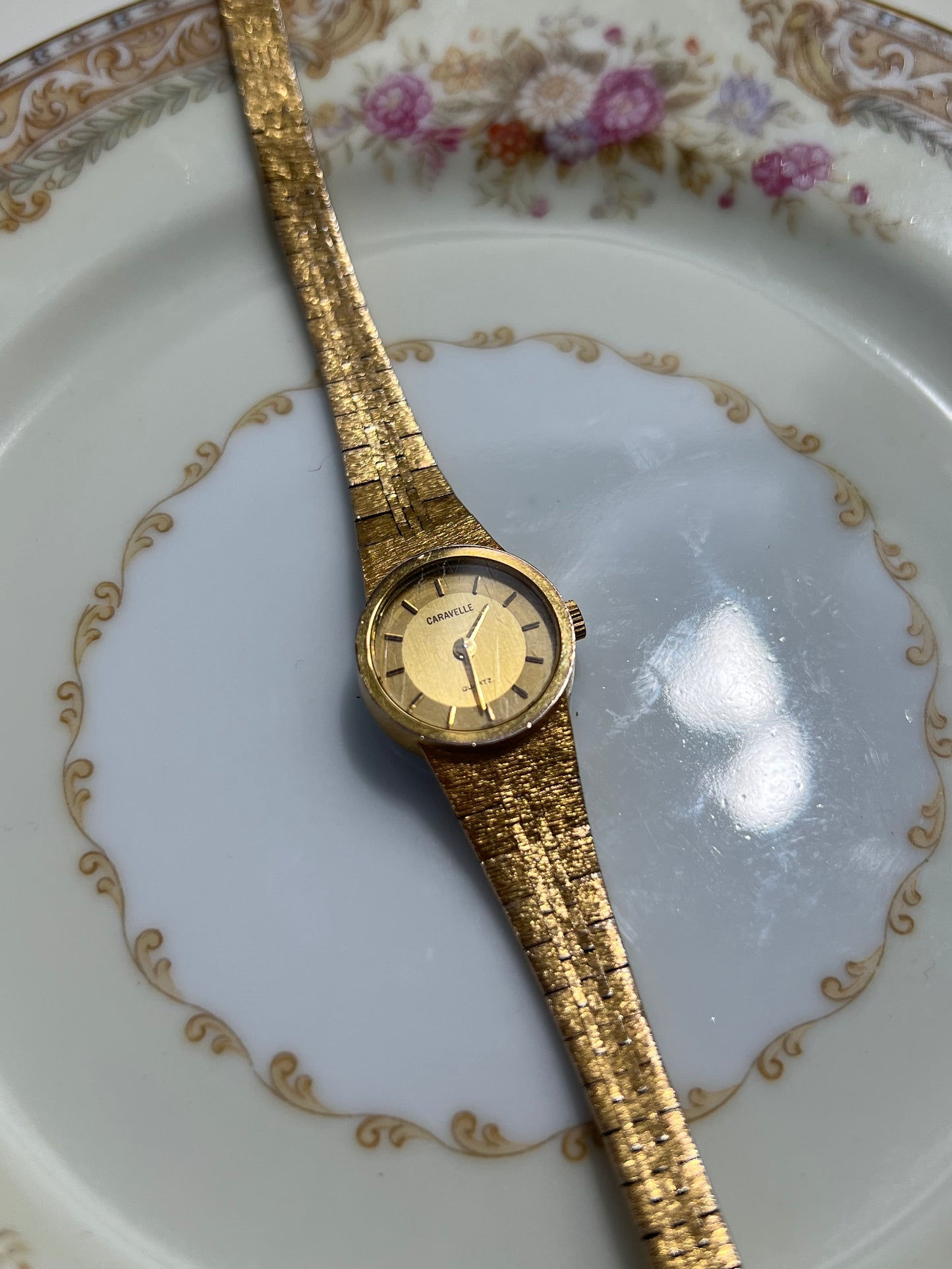 Caravelle Gold Watch