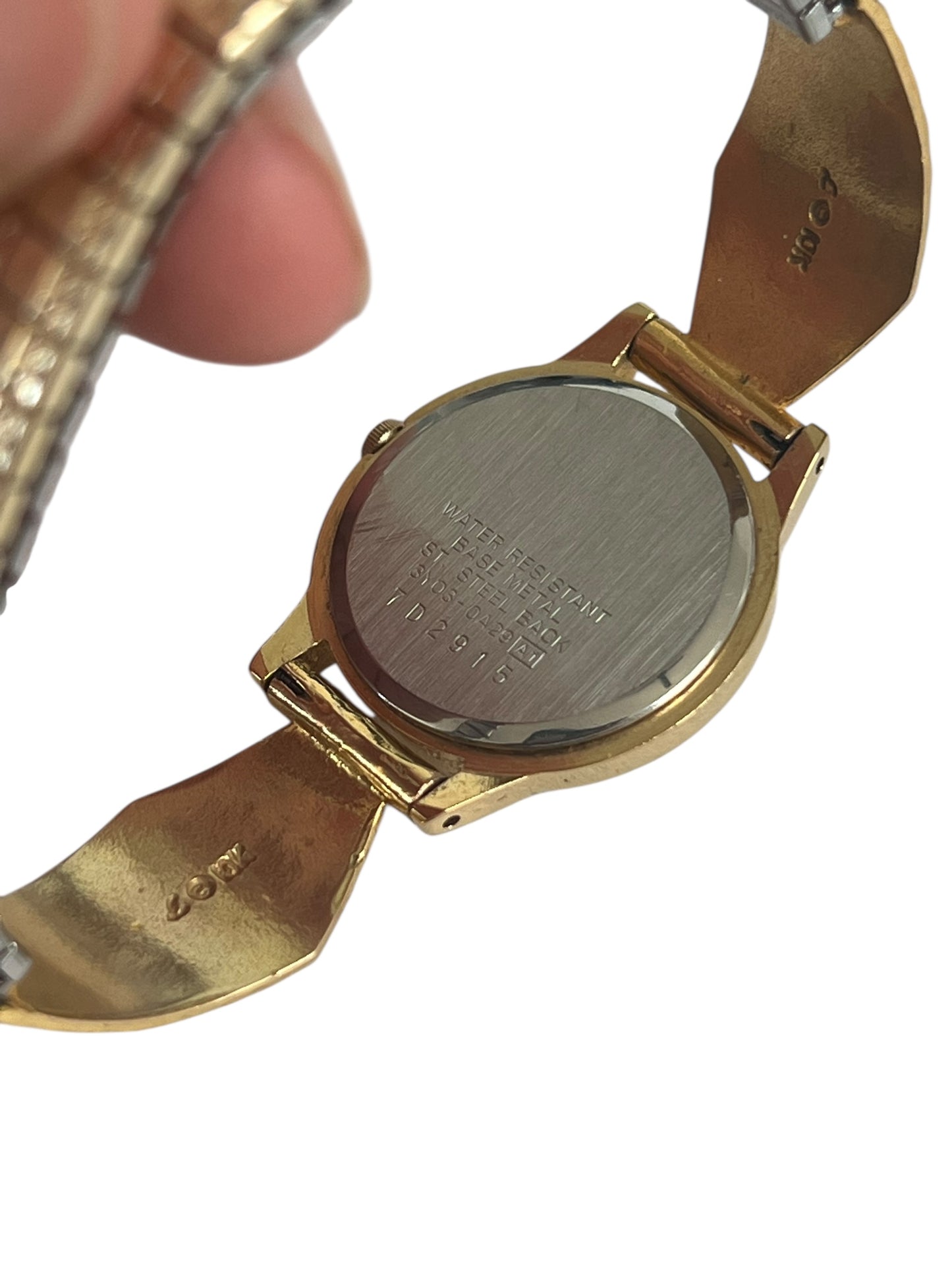 10 K Gold Seiko Watch engraved with flowers