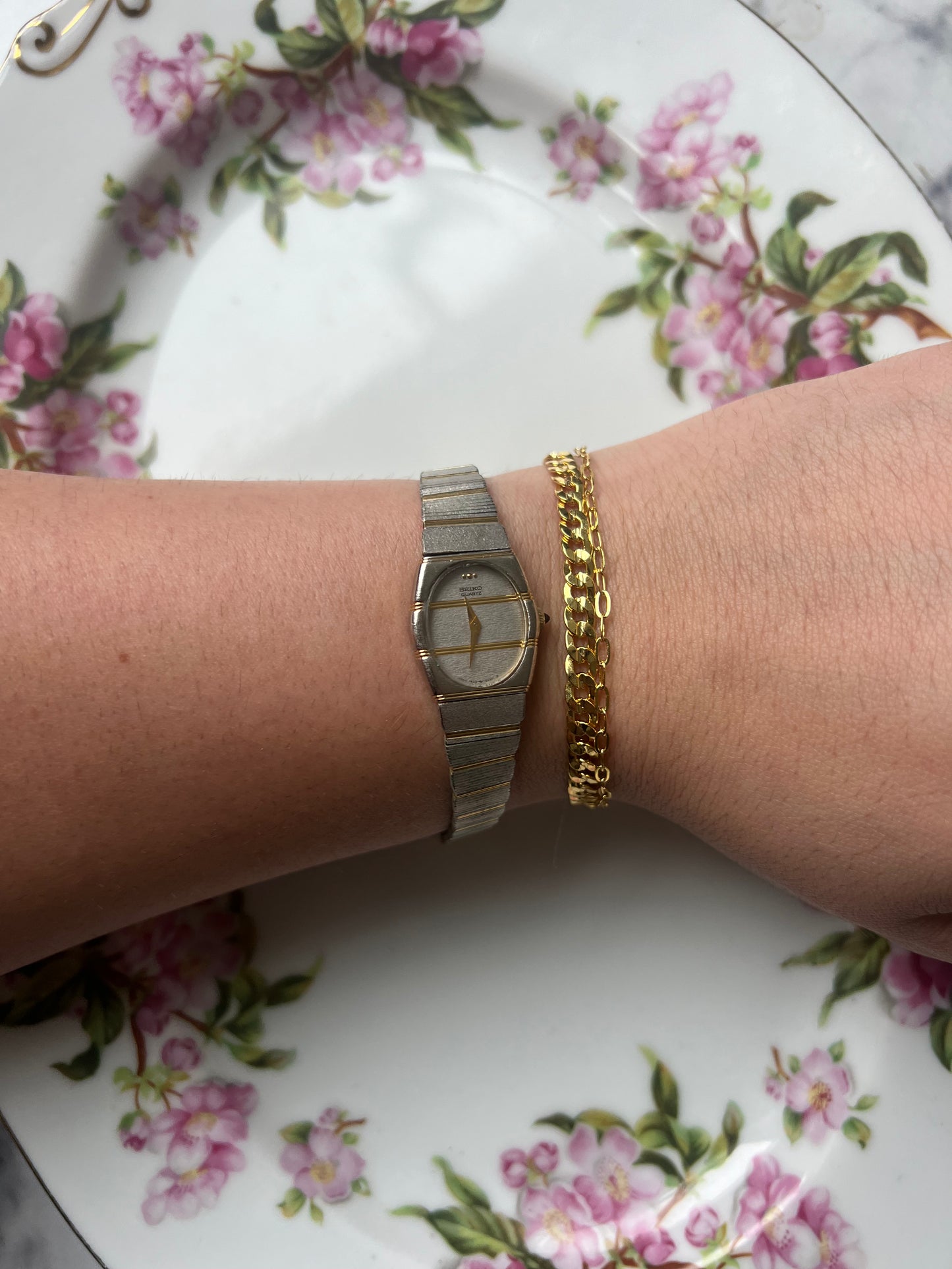 "Seiko" Two Toned Watch