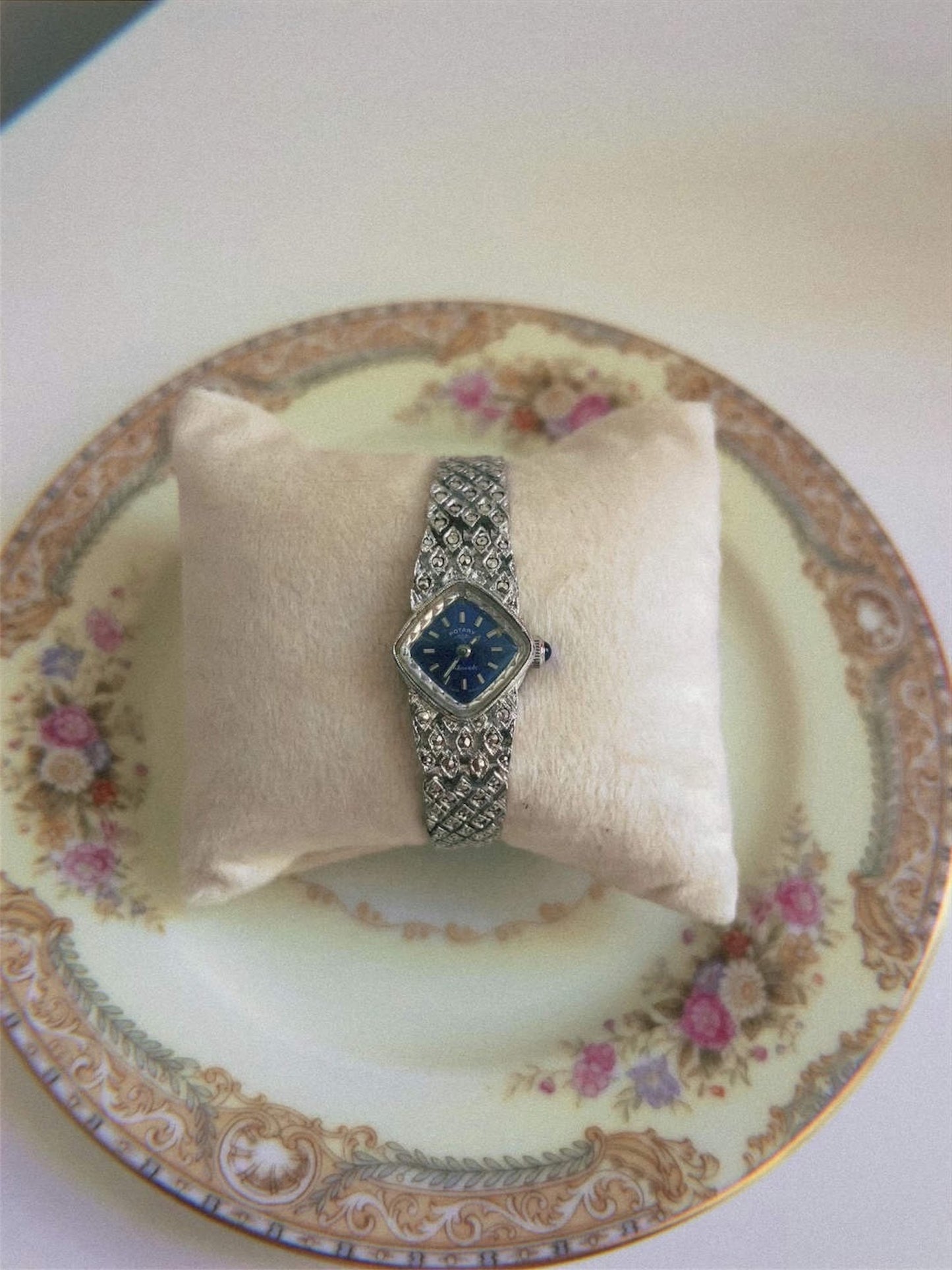 Rotary Blue and Silver Watch