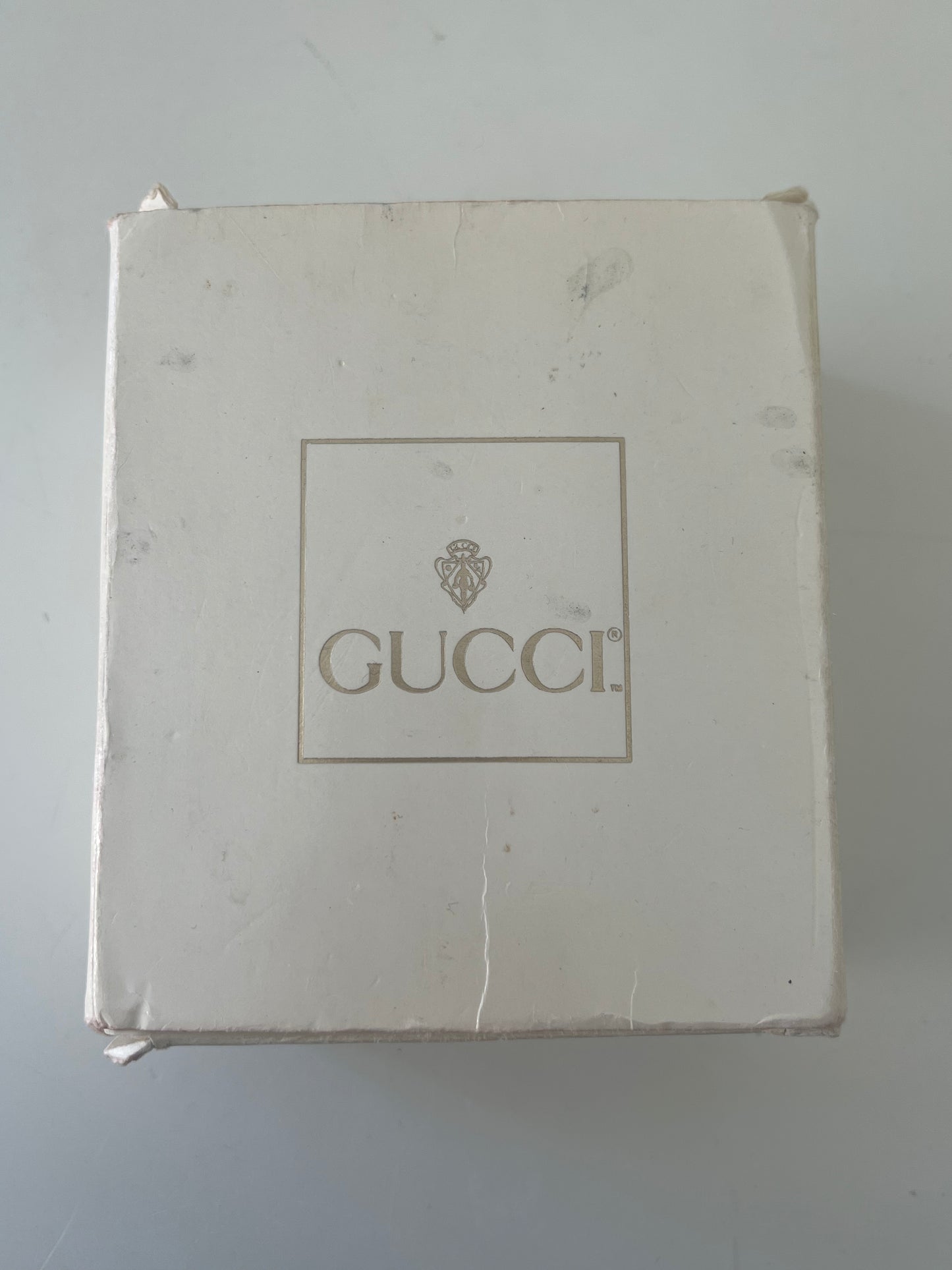 Gucci Vintage Two Tone Watch with Black Dial