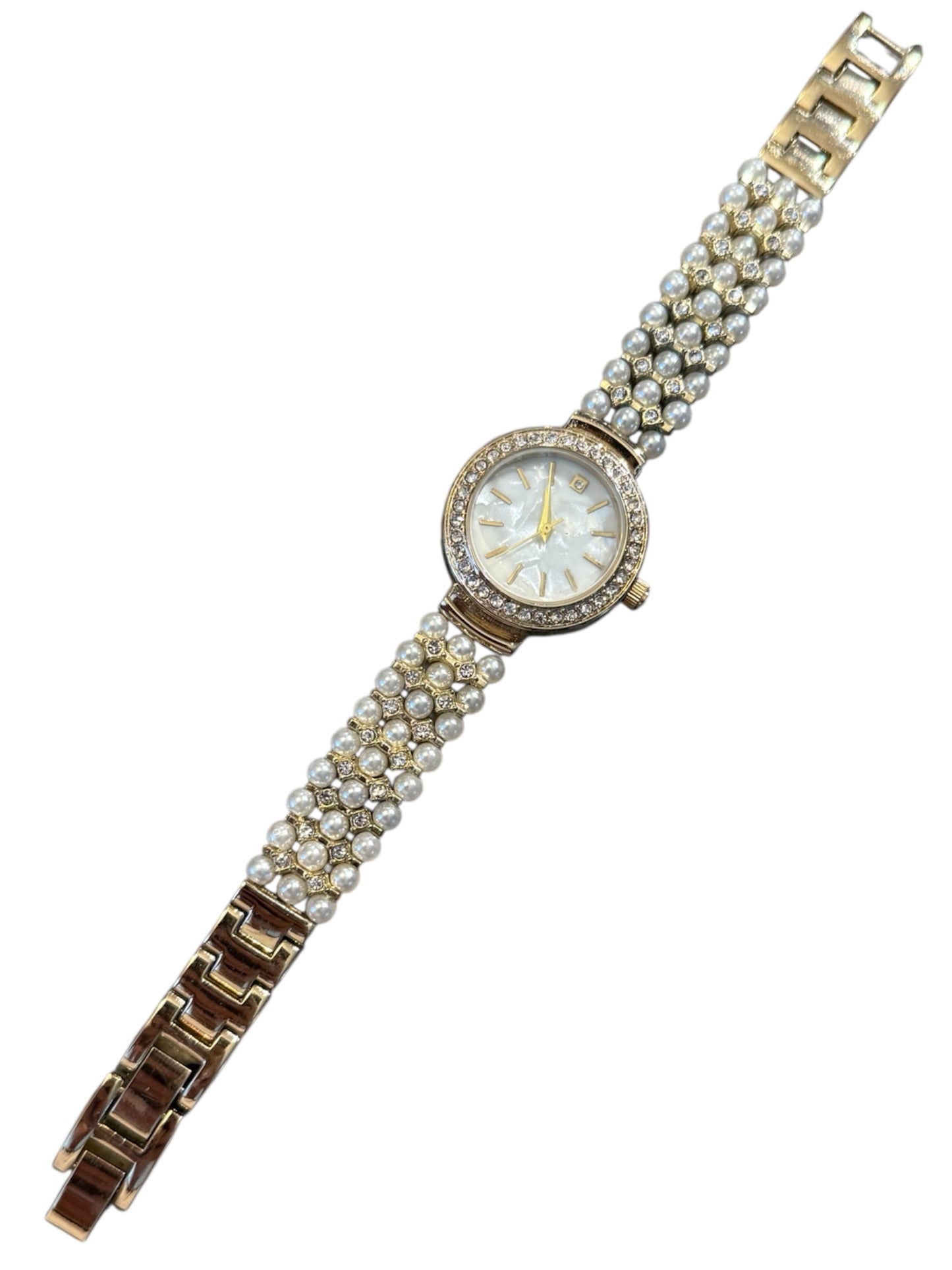 Pearl and Crystal Watch