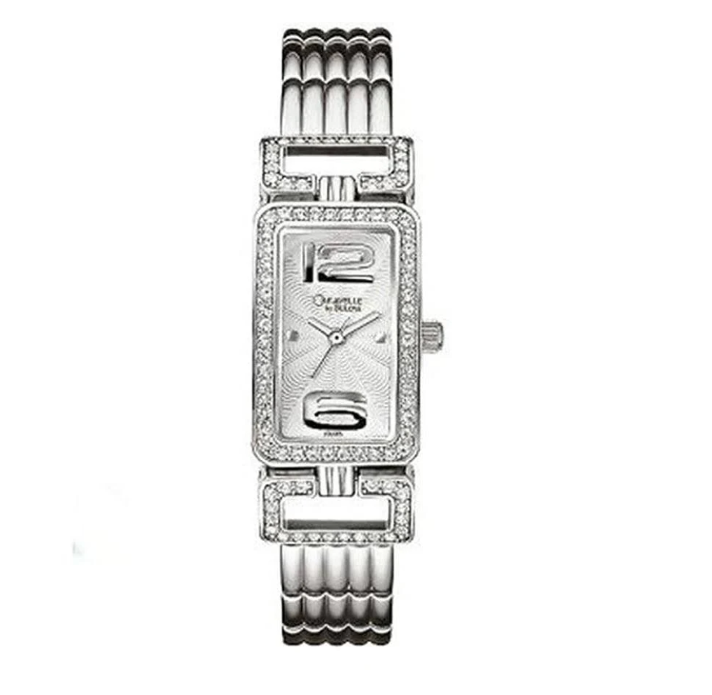 Caravelle by Bulova Ladies Stainless Steel Crystal Watch