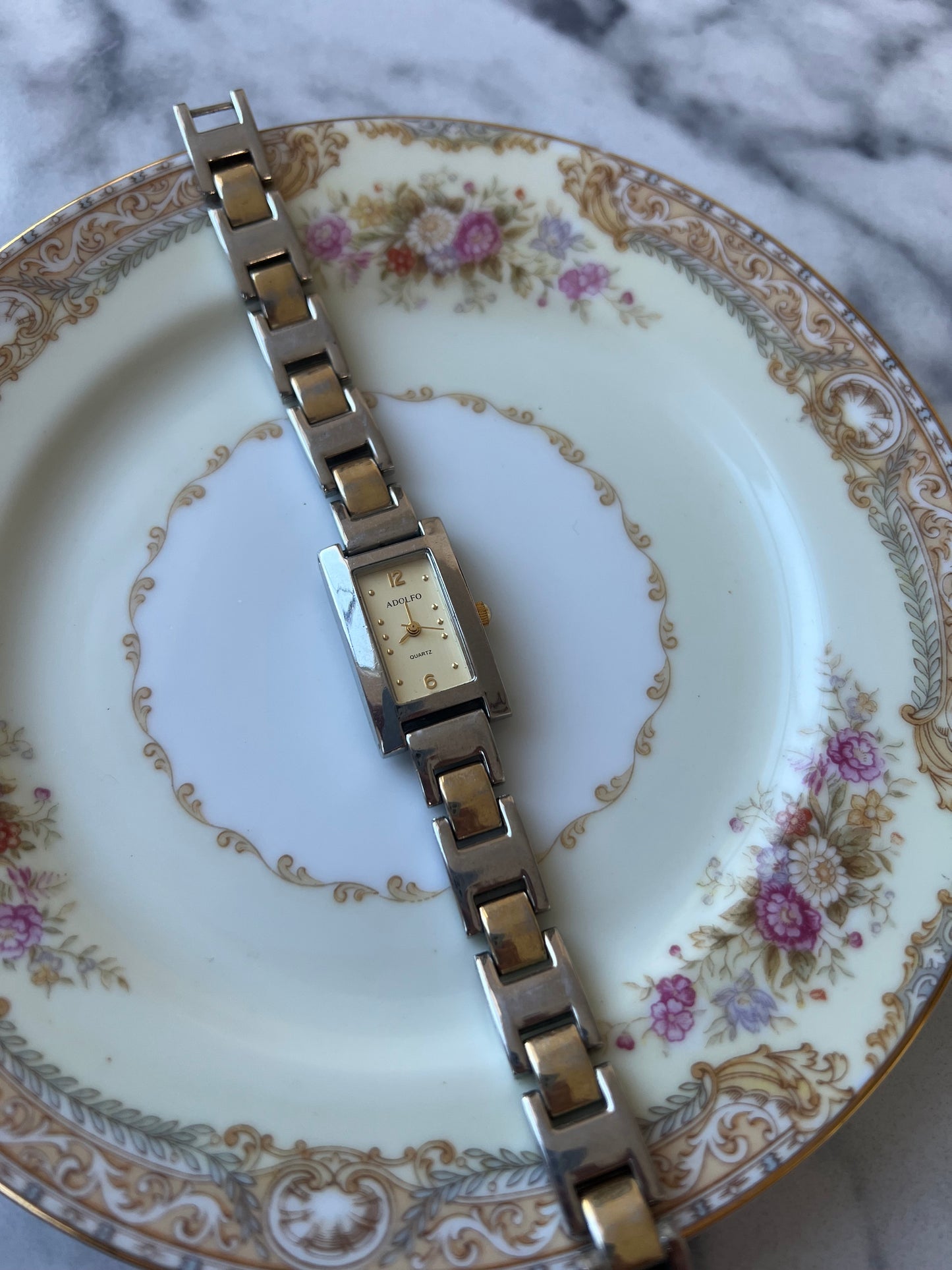 Two Toned Square Watch