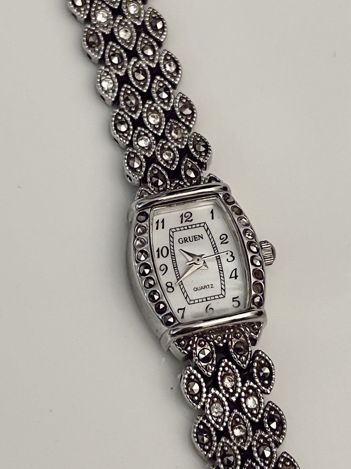 Gruen Black Stoned Watch