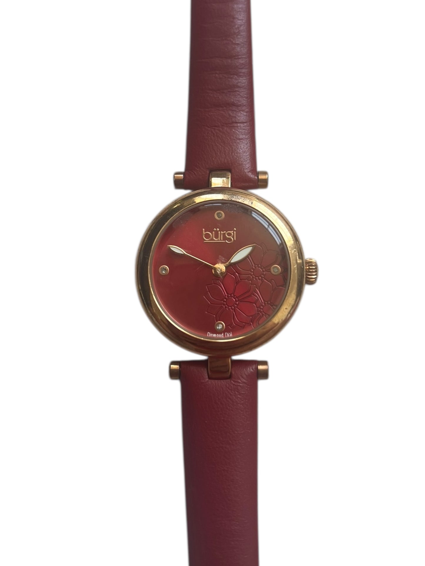 Red Leather Watch