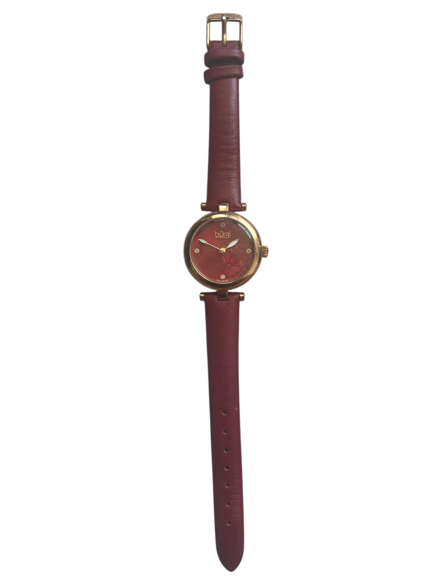 Red Leather Watch