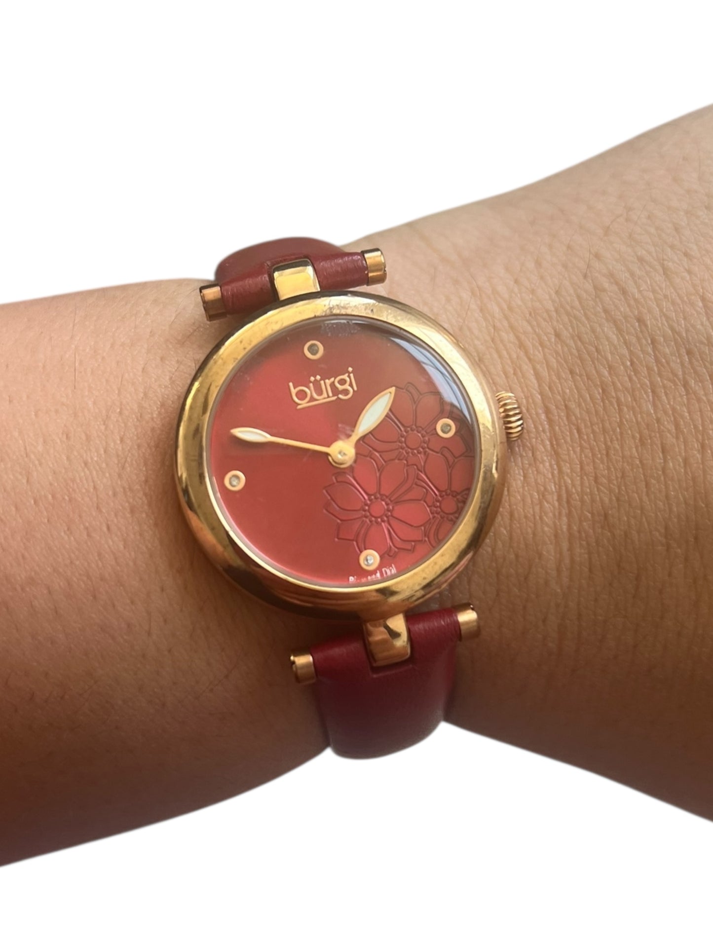 Red Leather Watch