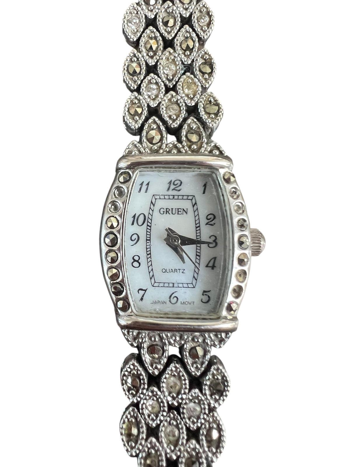 Gruen Black Stoned Watch