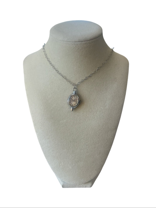 Timex Heart-Link Chain Watch Necklace