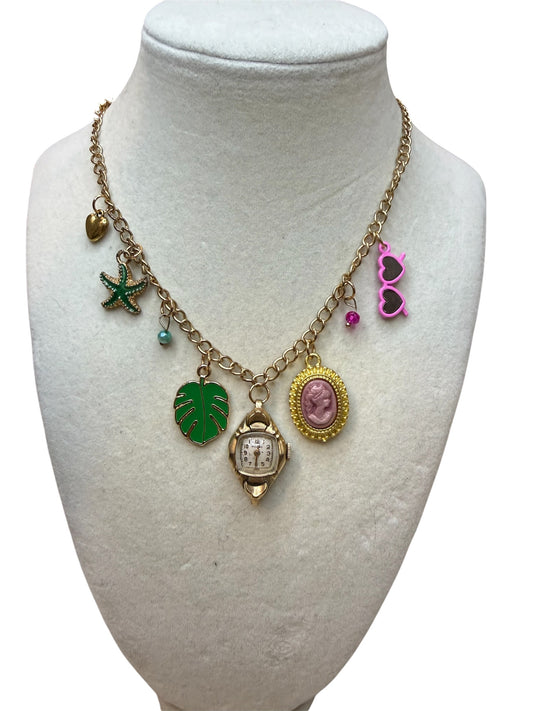 Palm Royale Charm Watch Necklace