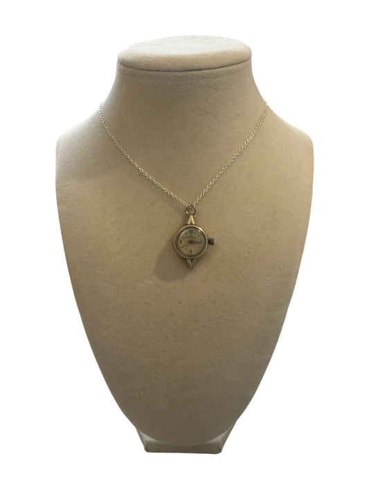 Silver Dainty Watch Necklace